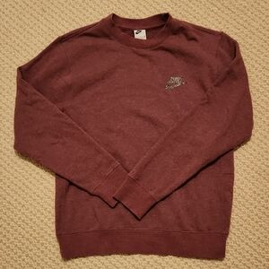 Nike Men's Burgundy Crewneck Sweater